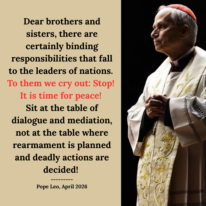 pope leo and peace